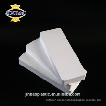 JINBAO Weiße Farbe 3mm glänzend PVC extrudierte Schaumstoffplatte für die Anzeige